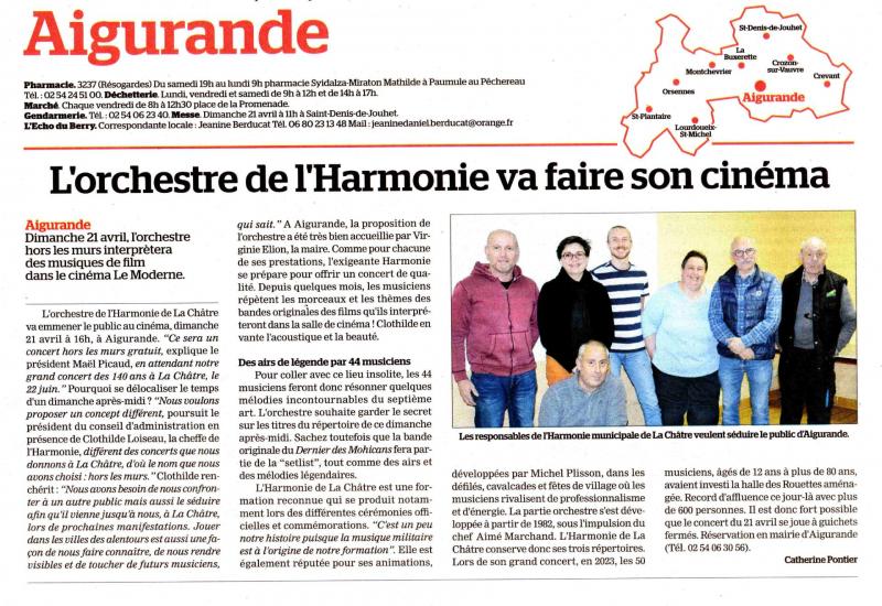 Concert Aigurande - Concert Hors les murs