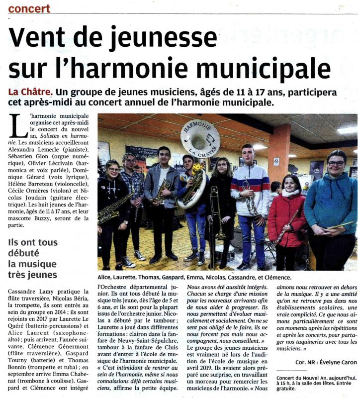 La NR - Vent de jeunesse sur l'harmonie municipale