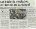 Les sociétés musicales ont besoin de sang neuf